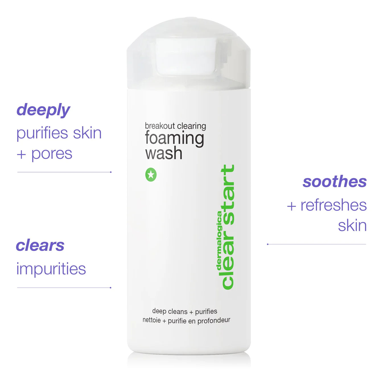 Breakout clearing foaming wash