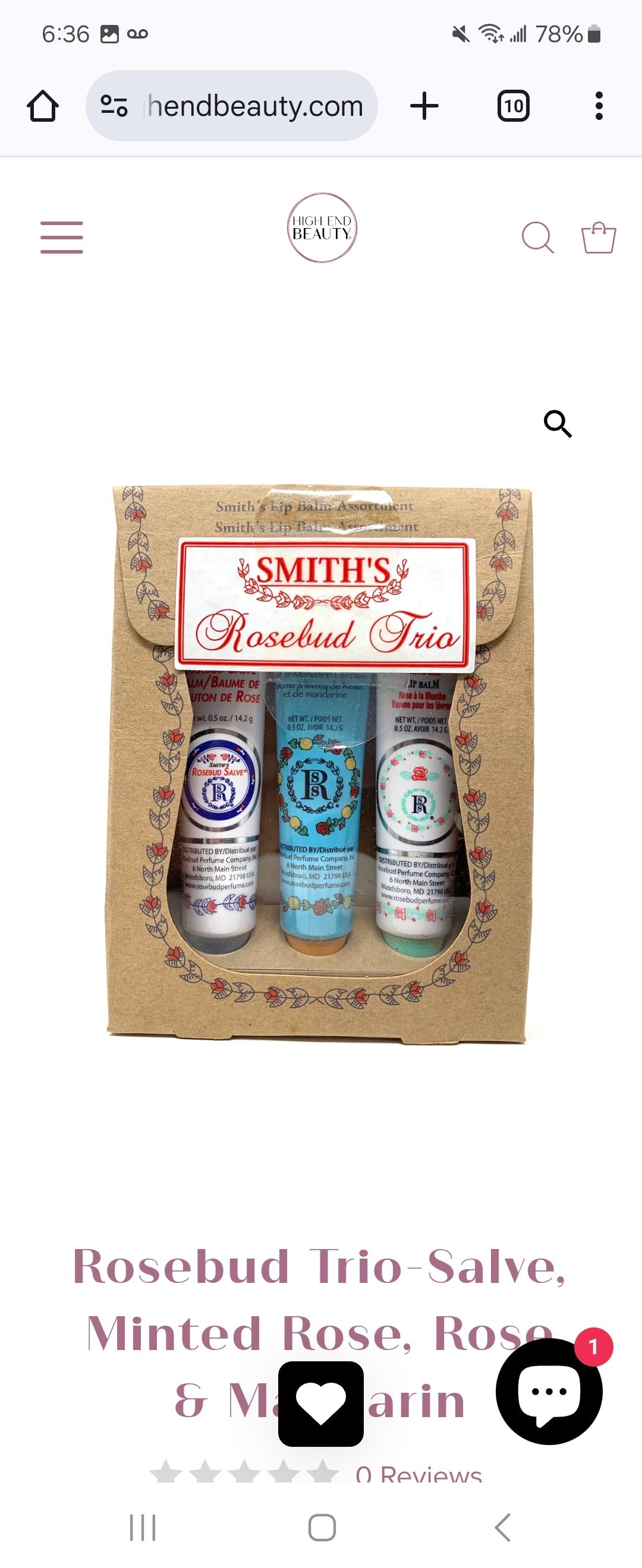 Smith Rosebud Trio set